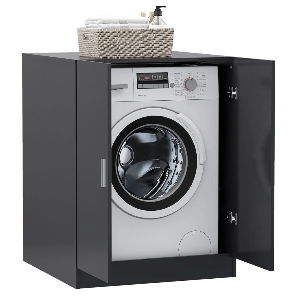 vidaXL Armário máquina lavar roupa 71x71,5x91,5 cm cinzento