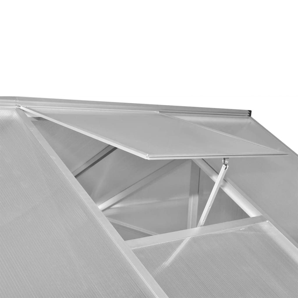 vidaXL Estufa reforçada alumínio com base embutida 7,55 m²