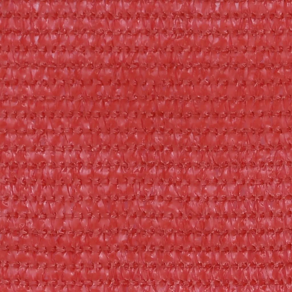 vidaXL Tela de varanda 120x500 cm PEAD vermelho