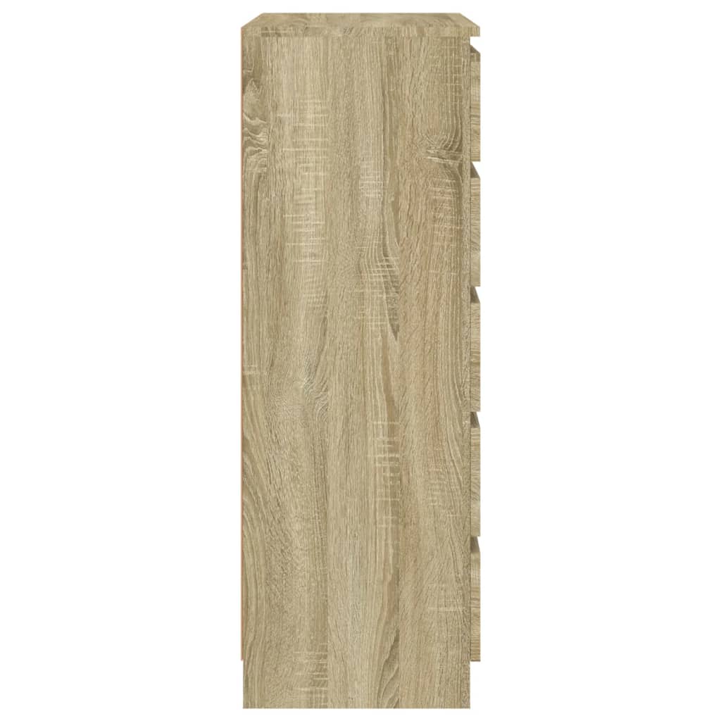 vidaXL Armário de gavetas 60x36x103 cm deriv. madeira carvalho sonoma