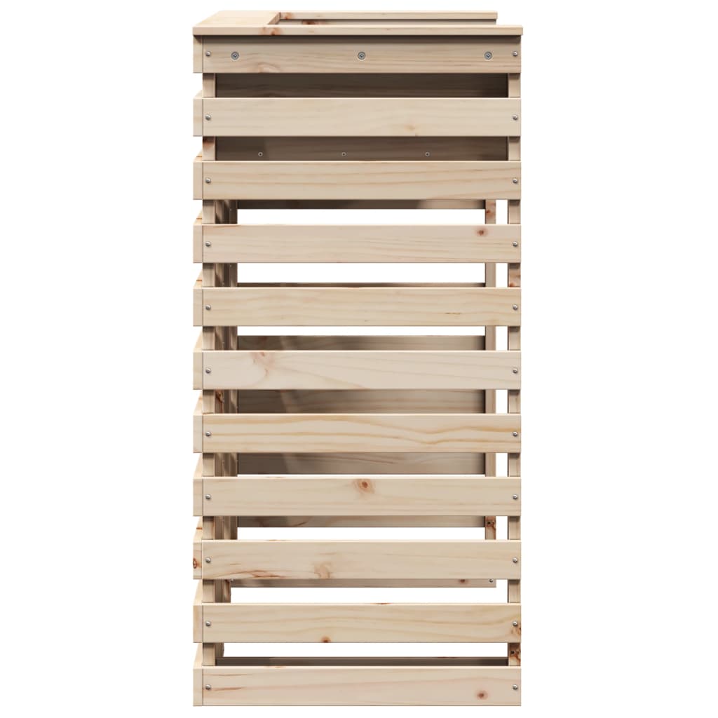 vidaXL Mesa de bar p/ exterior 113,5x50x103 cm madeira de pinho maciça