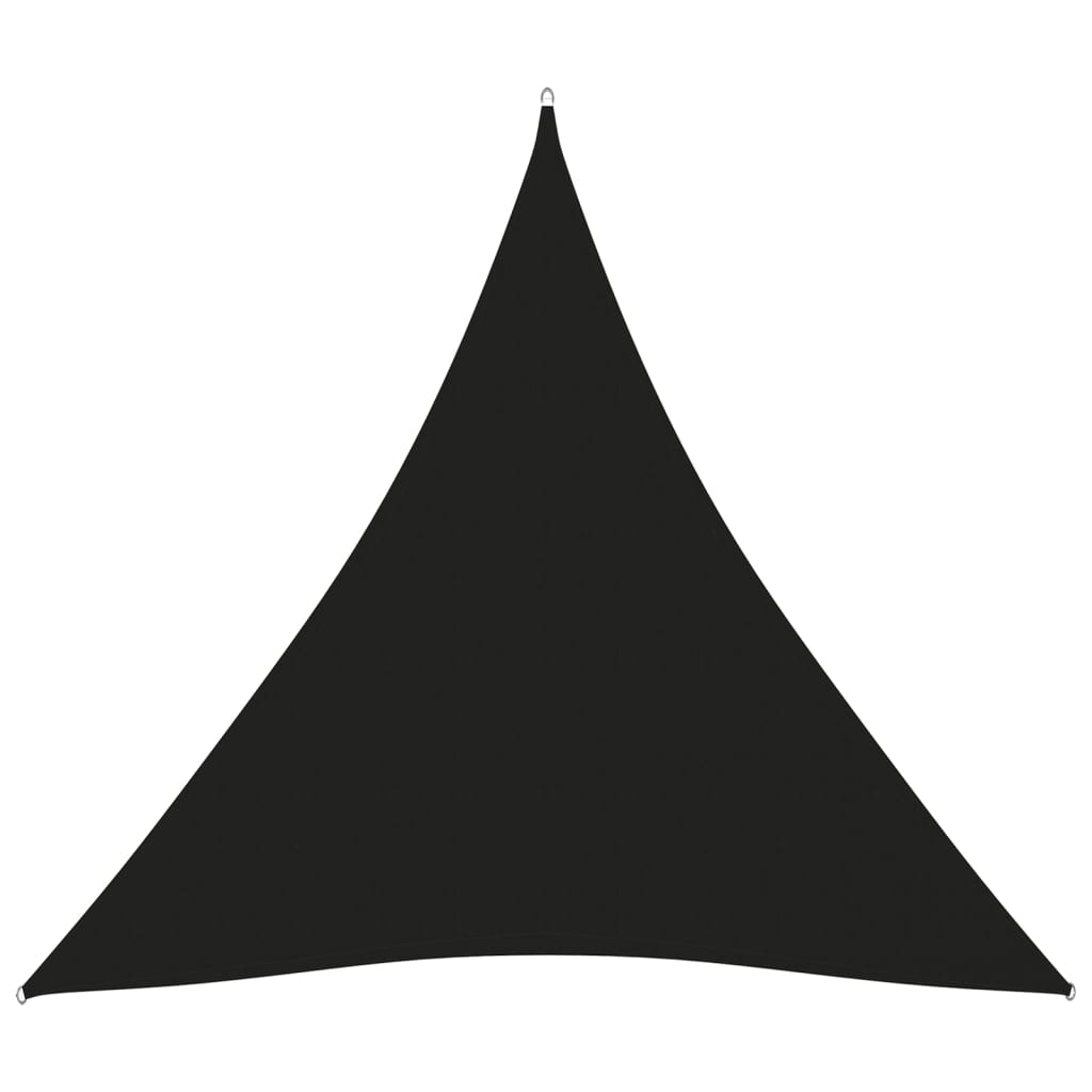 vidaXL Para-sol estilo vela tecido oxford triangular 4x4x4 m preto