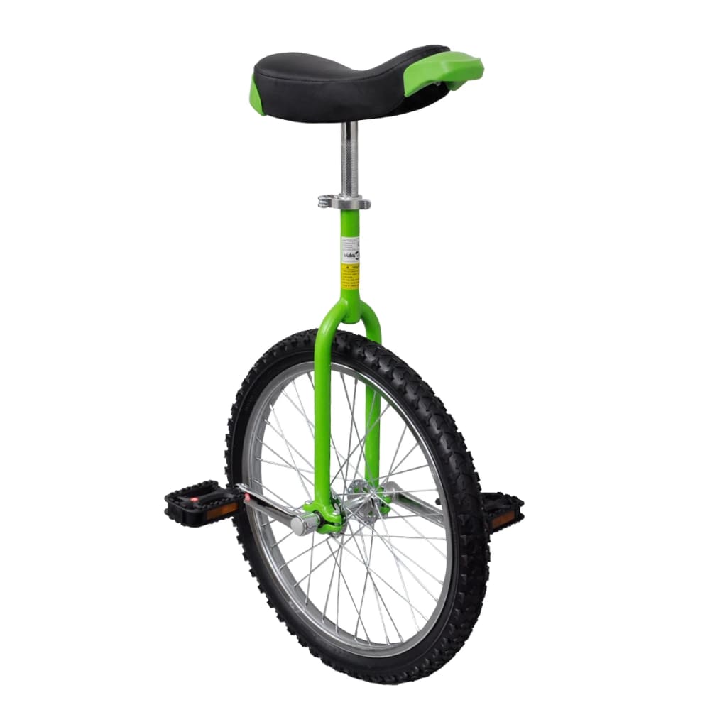 Monociclo, verde, ajustável, bicicleta 20"