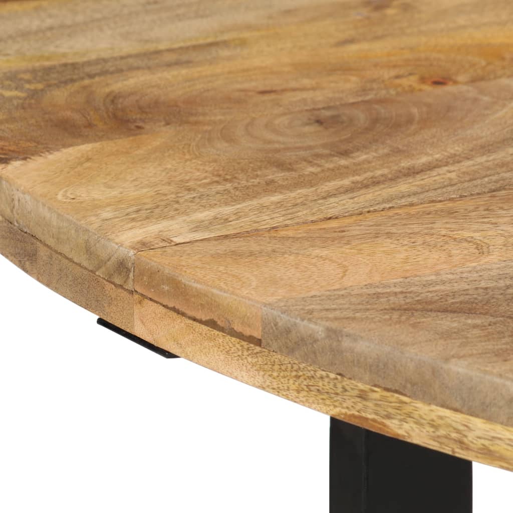 vidaXL Mesa de jantar 110x75 cm madeira de mangueira maciça