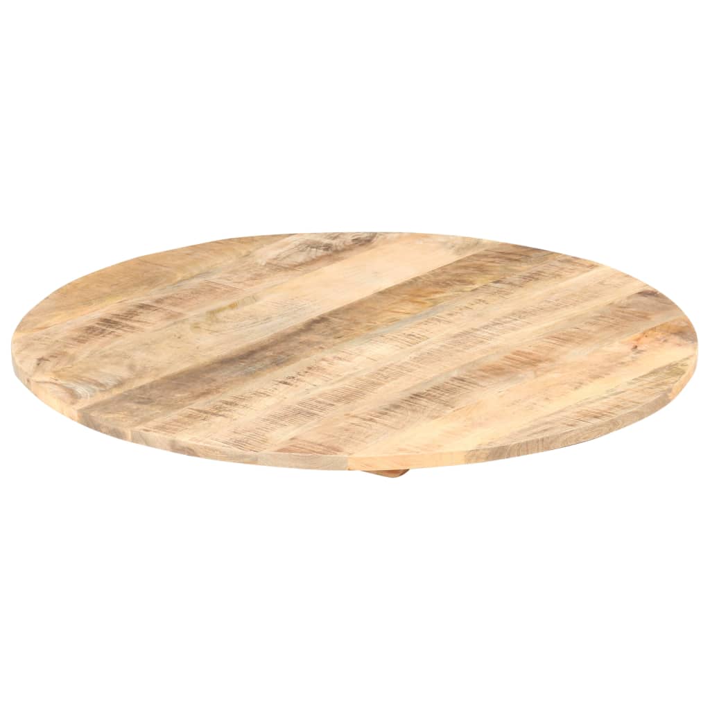 vidaXL Tampo de mesa redondo madeira mangueira maciça 15-16 mm 80 cm