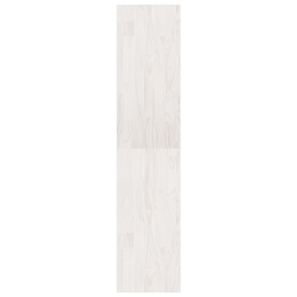 vidaXL Estante/divisória 40x30x135,5 cm madeira de pinho branco