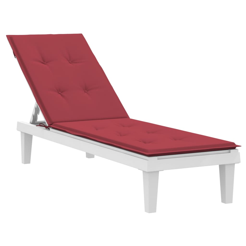 vidaXL Almofadão para cadeira de terraço vermelho tinto