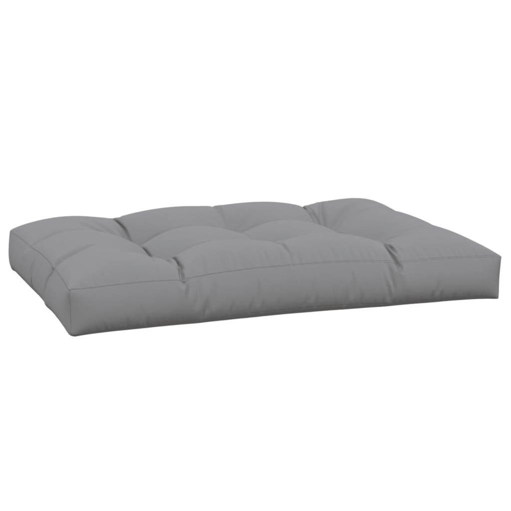 vidaXL Almofadão para sofá de paletes 120x80x12 cm tecido cinza