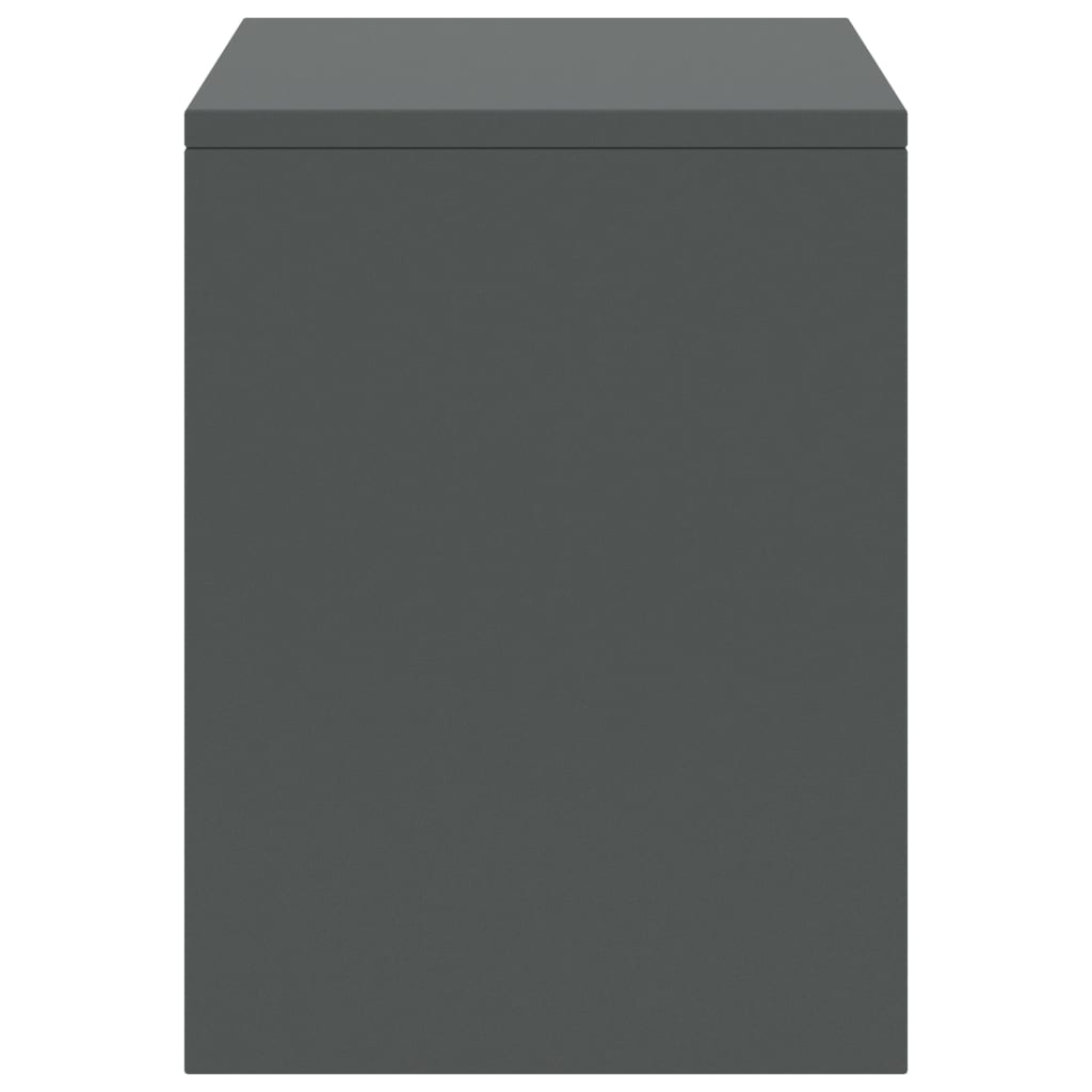 vidaXL Mesas de cabeceira 2pcs 35x30x40cm pinho maciço cinzento-escuro