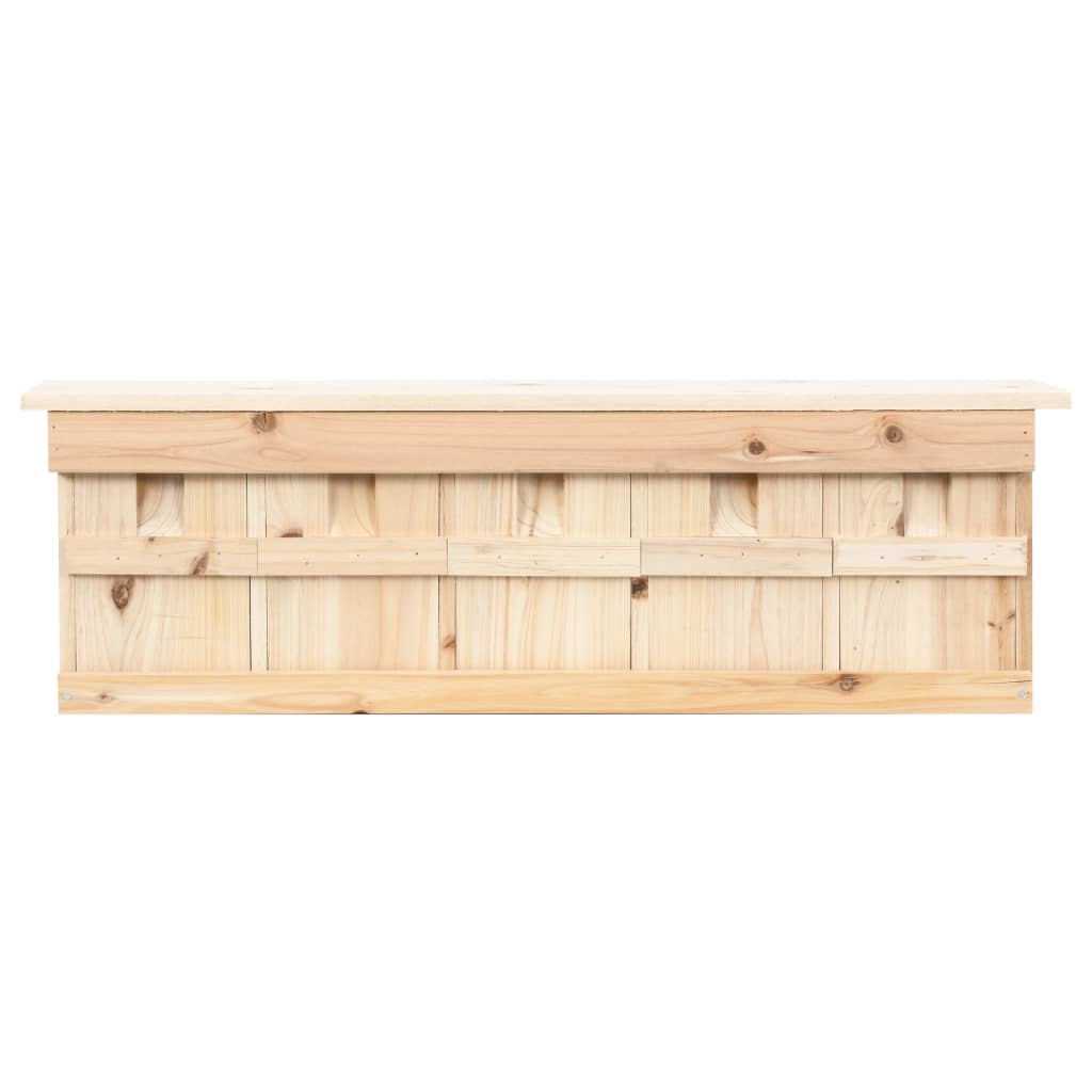vidaXL Casa para pardais com 5 divisões 68x15x21 cm madeira de abeto