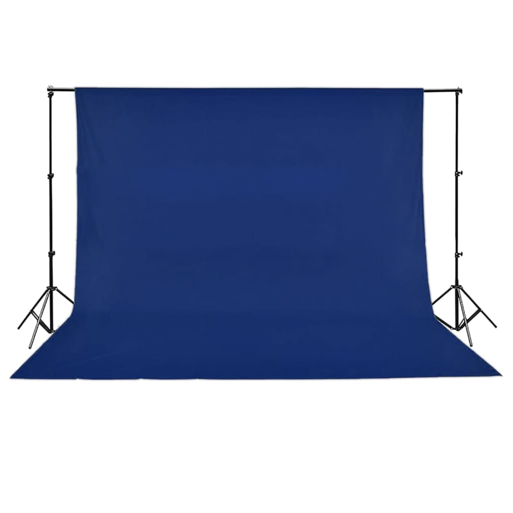 vidaXL Fundo fotográfico em algodão 500x300 cm chroma key azul