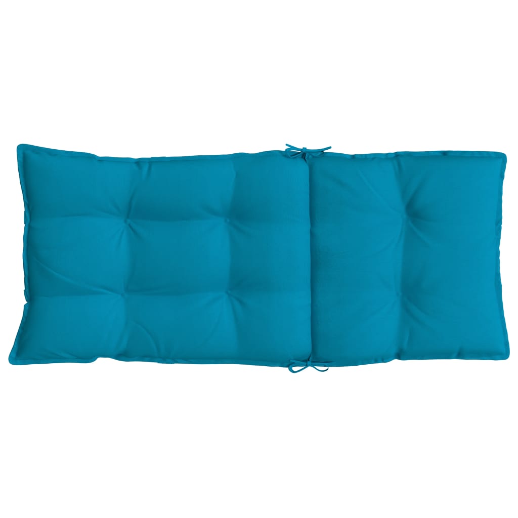 vidaXL Almofadões cadeira encosto alto 4 pcs tecido oxford azul-claro