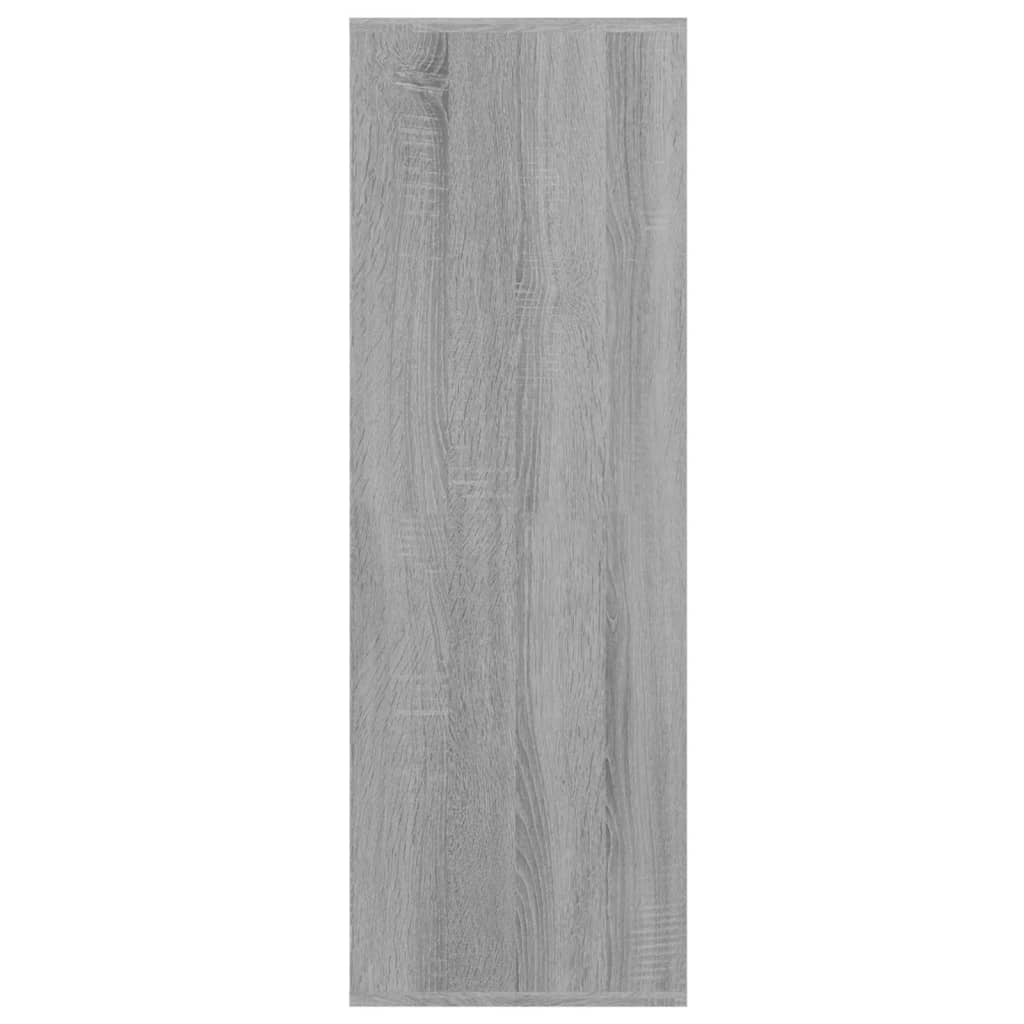 vidaXL Sapateira 54x34x100,5 cm derivados de madeira cinzento sonoma