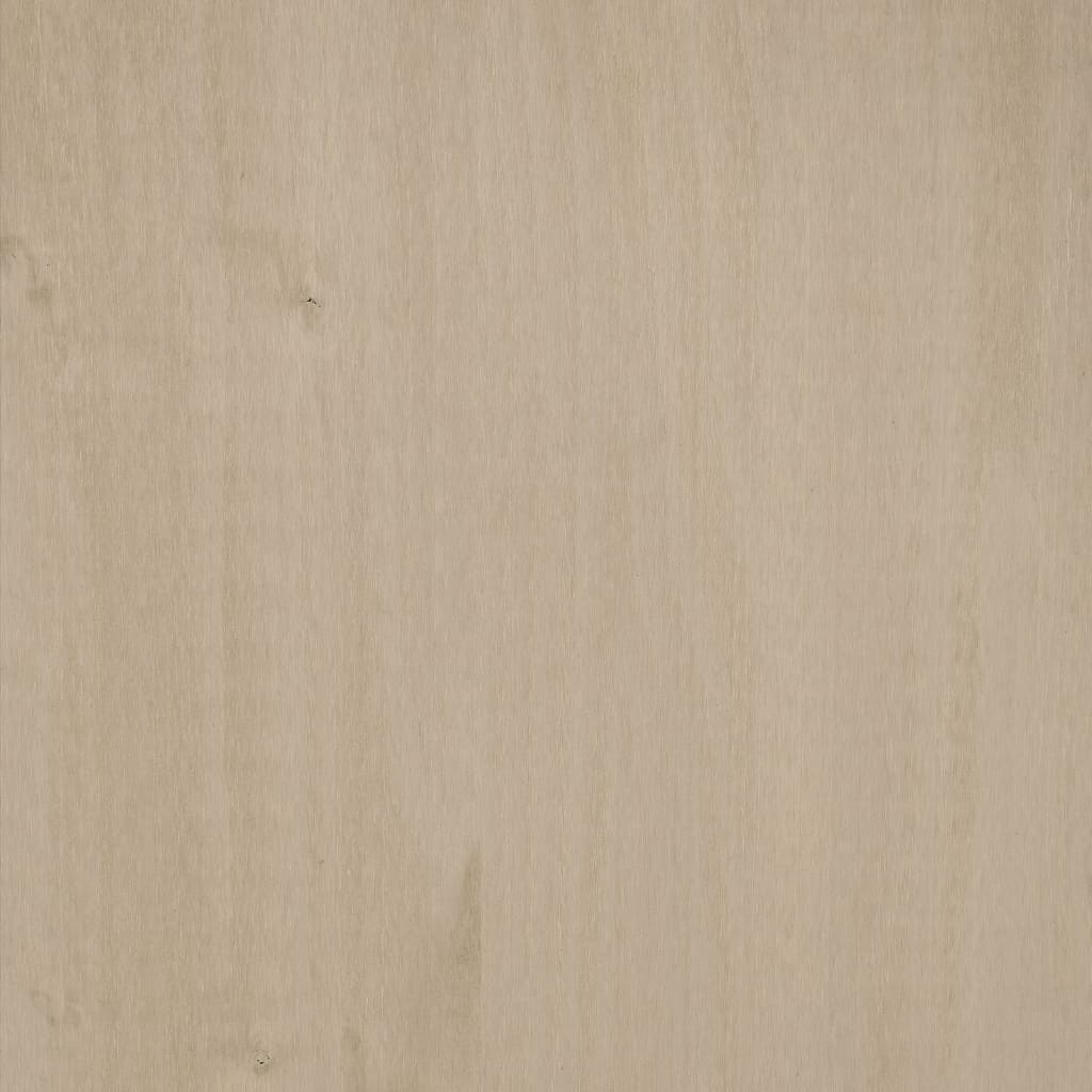 vidaXL Mesa de cabeceira HAMAR 40x35x44,5 cm pinho maciço castanho-mel