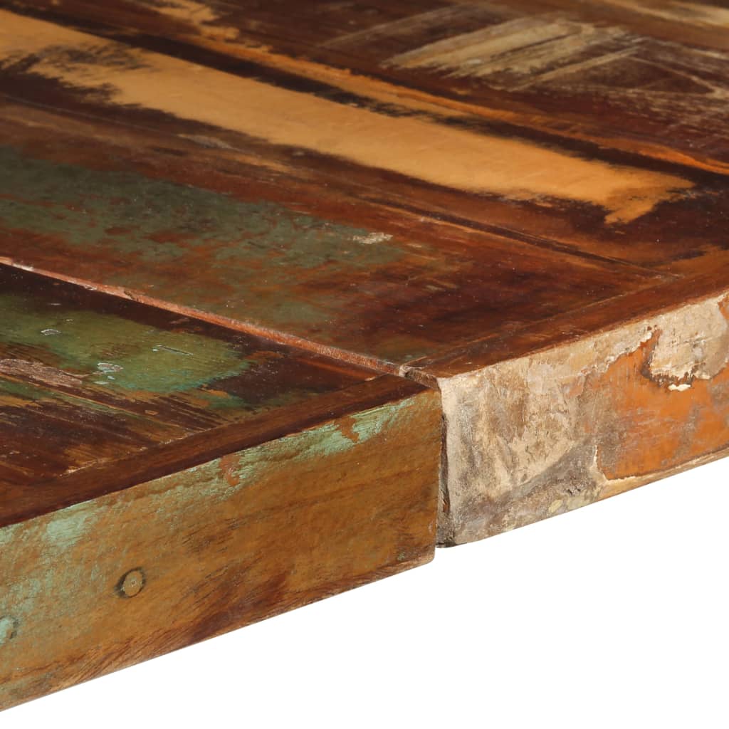 vidaXL Mesa de jantar 140x140x75 cm madeira recuperada maciça