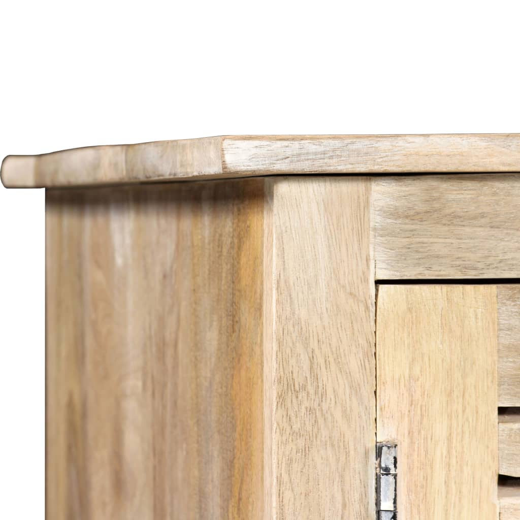 vidaXL Secretária estilo pedestal madeira mangueira maciça 140x50x77cm