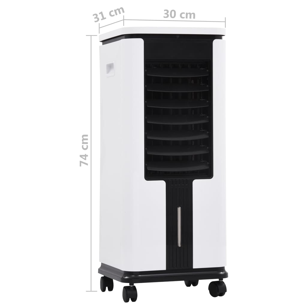 vidaXL Purificador/humidificador do ar móvel 3 em 1 75 W