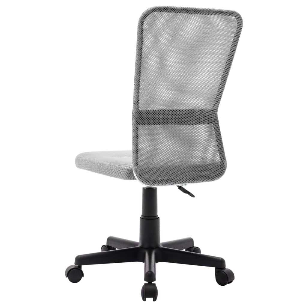 vidaXL Cadeira de escritório 44x52x100 cm tecido de malha cinzento