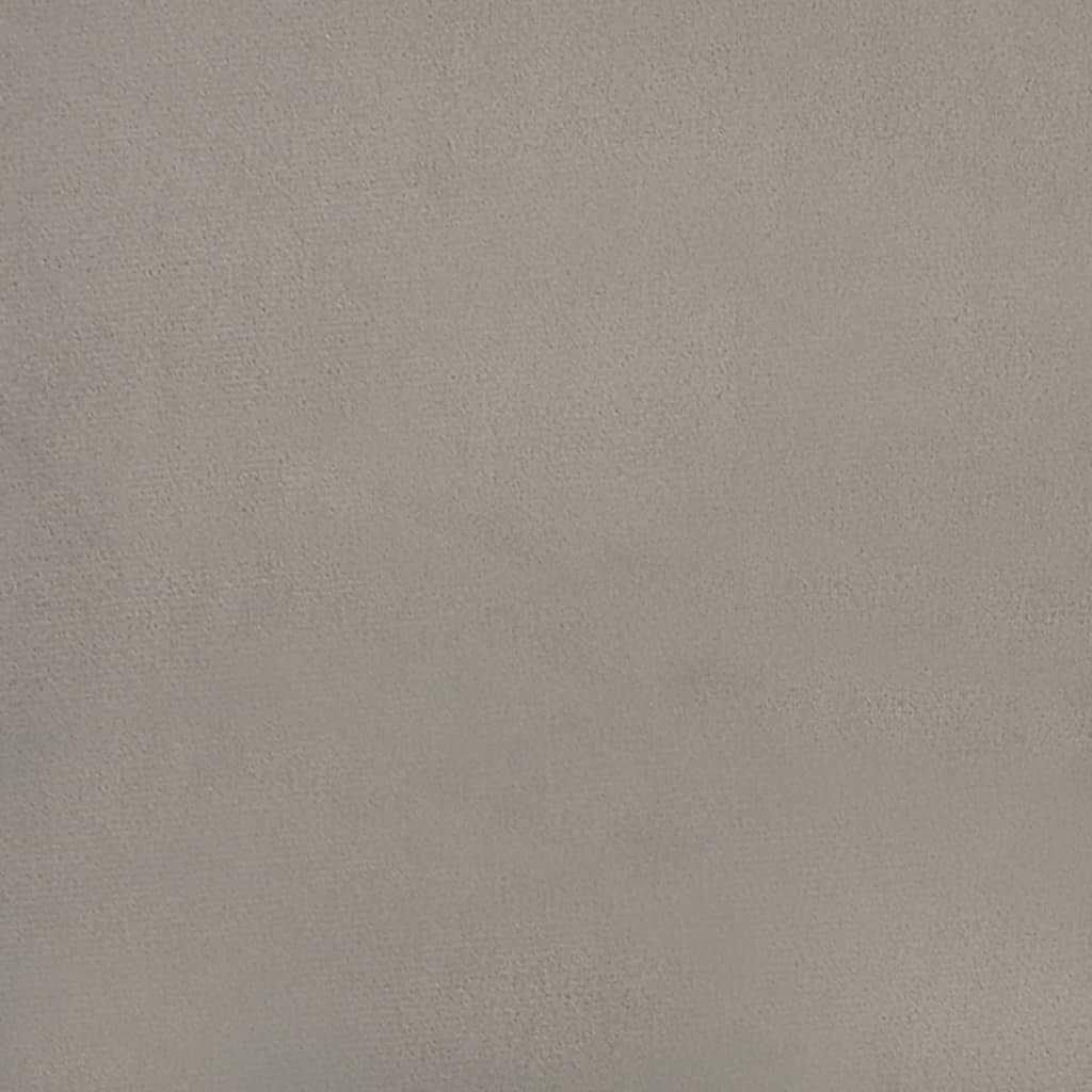 vidaXL Cadeira de jantar giratória veludo cinzento-claro