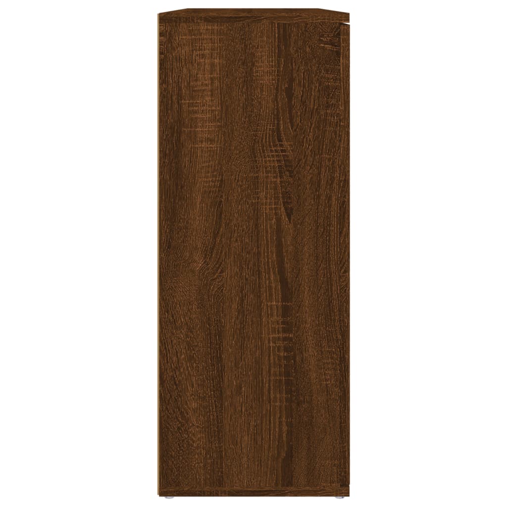 vidaXL Aparador 91x29,5x75 cm madeira processada carvalho castanho