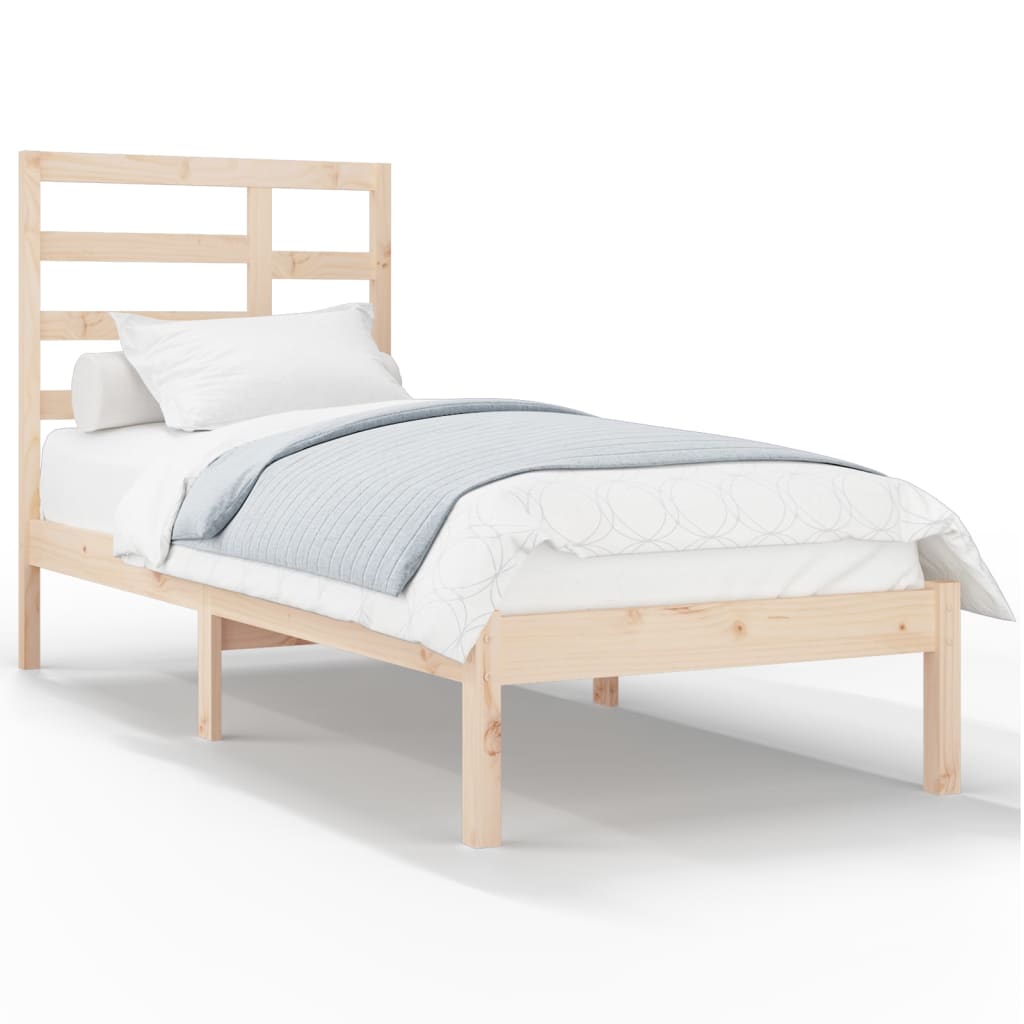 vidaXL Estrutura de cama 100x200 cm madeira maciço