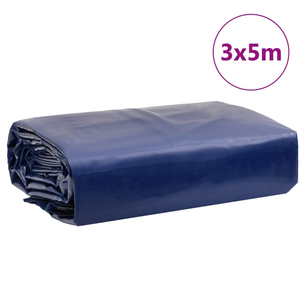 vidaXL Lona 3x5 m 650 g/m² azul