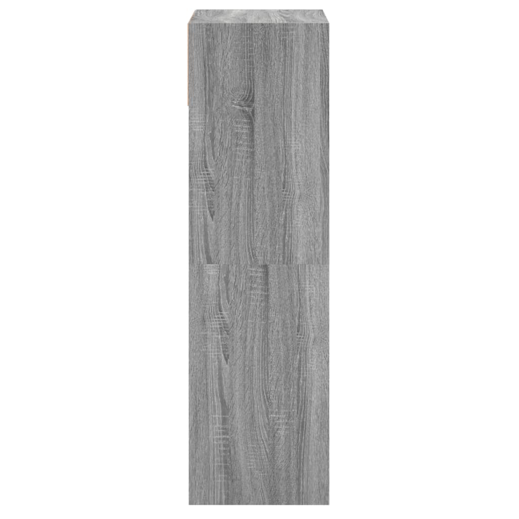 vidaXL Sapateira 60x34x116 cm derivados de madeira cinzento sonoma