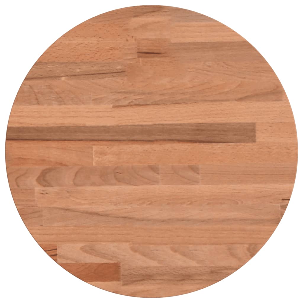 vidaXL Tampo de mesa redondo Ø30x2,5 cm madeira de faia maciça