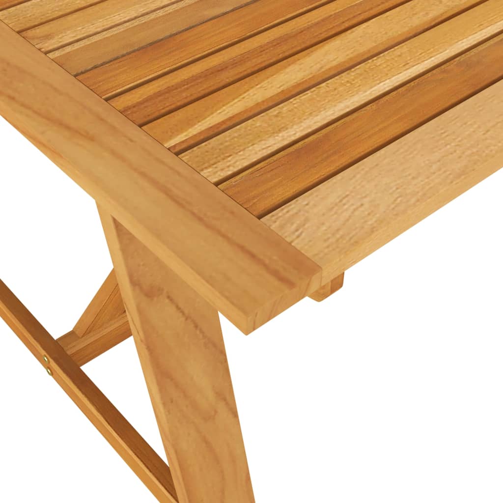 vidaXL Mesa de jantar p/ jardim 206x100x74cm madeira de acácia maciça