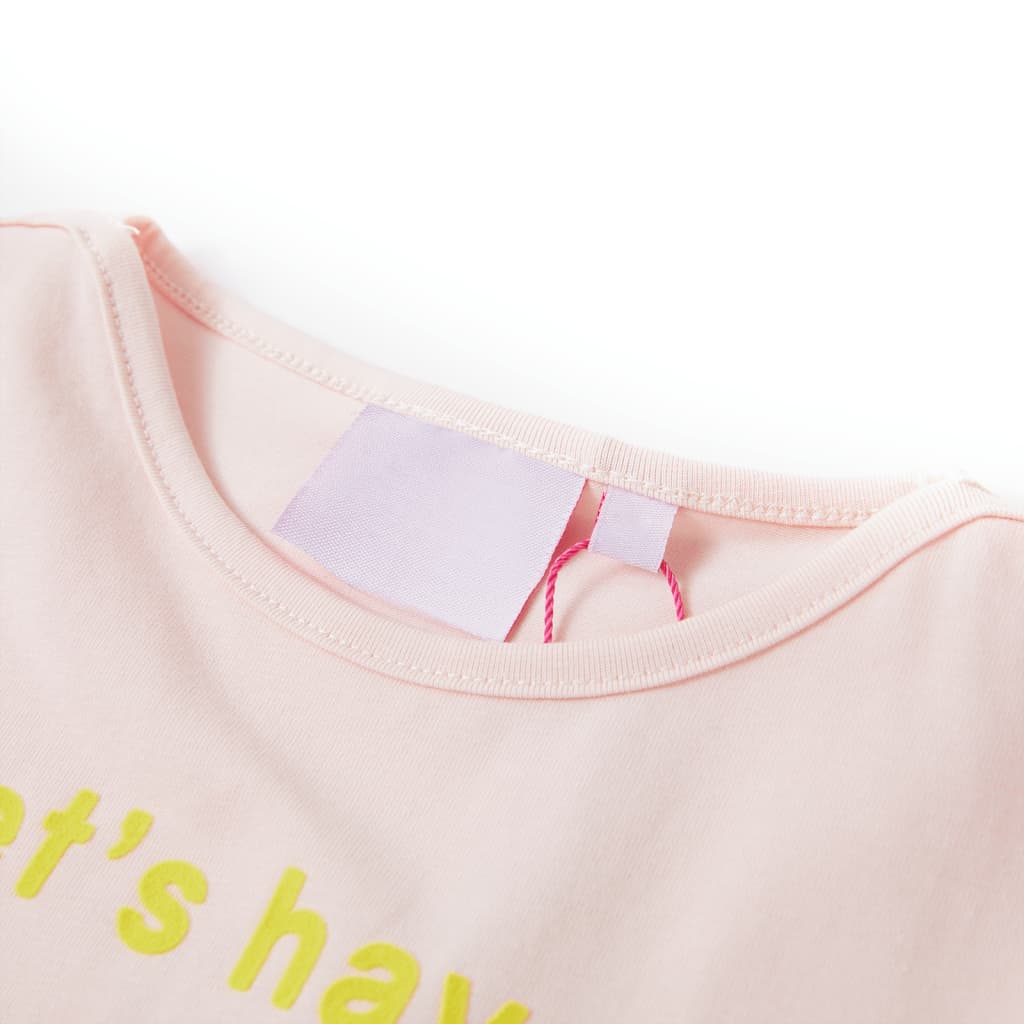 T-shirt de criança rosa suave 92