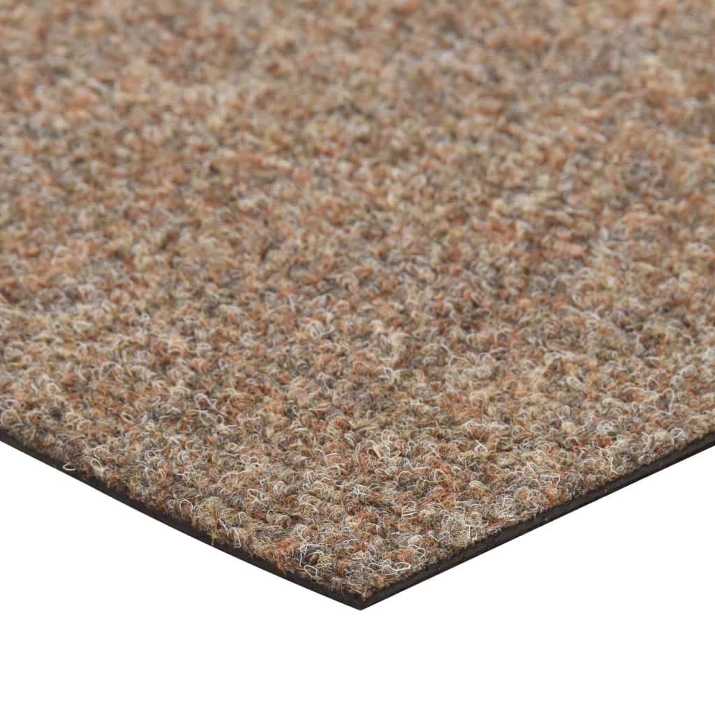 vidaXL Ladrilhos de carpete para pisos 20 pcs 5 m² bege