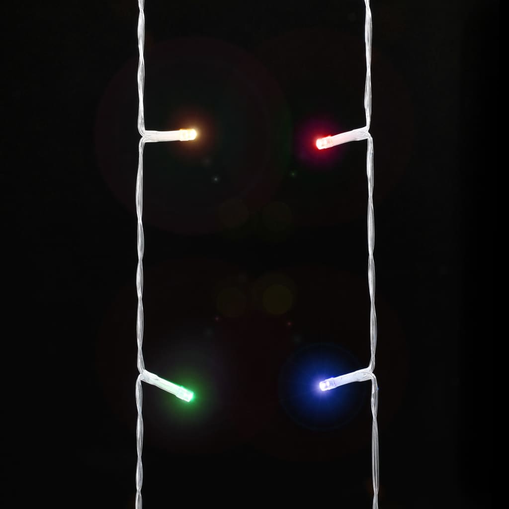 vidaXL Iluminação p/ árvore de Natal 320 luzes LED 375 cm colorido