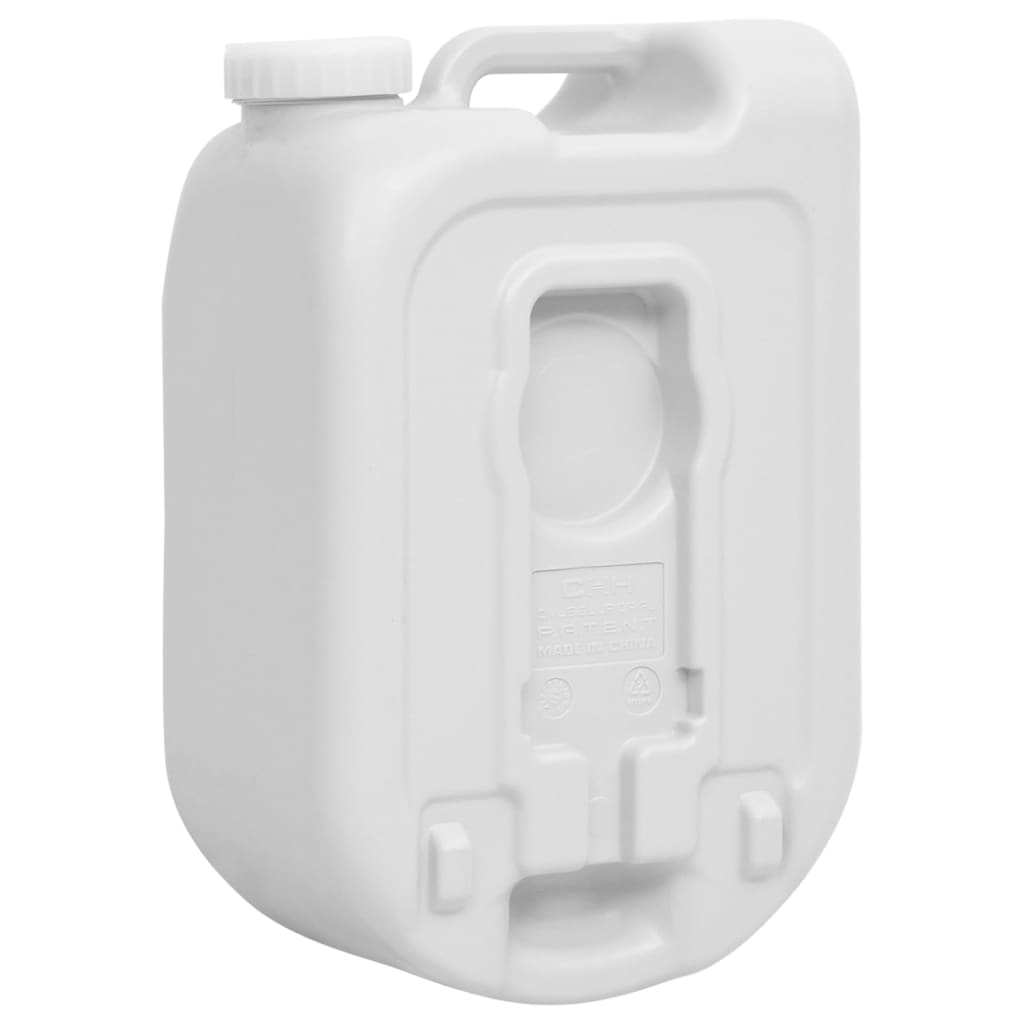 vidaXL Tanque de água portátil com adaptador 24 L cinzento