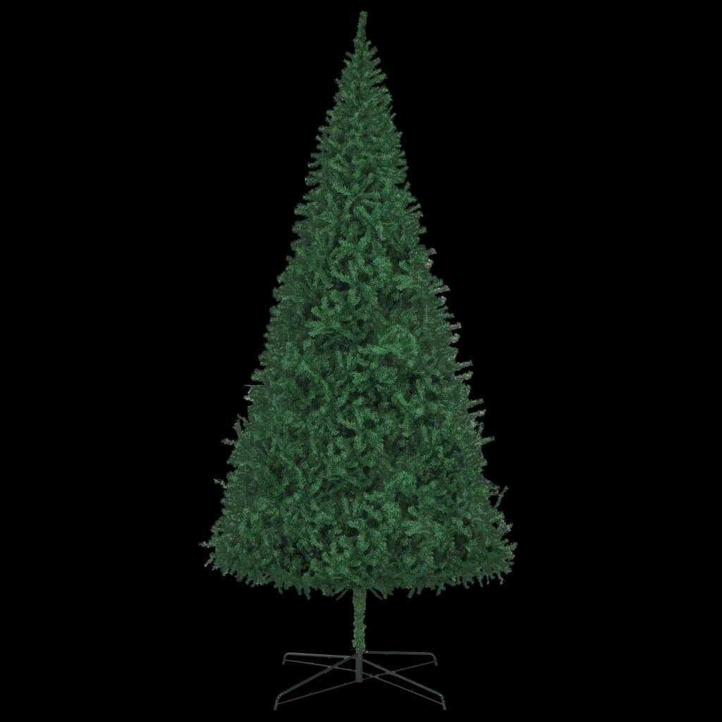 vidaXL Árvore de Natal artificial pré-iluminada 400 cm verde