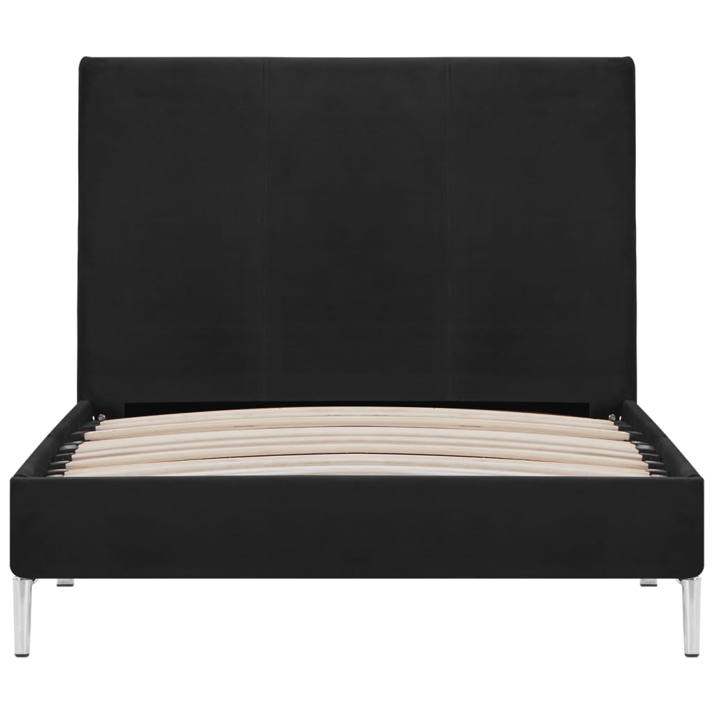 vidaXL Estrutura de cama 90x200 cm tecido preto