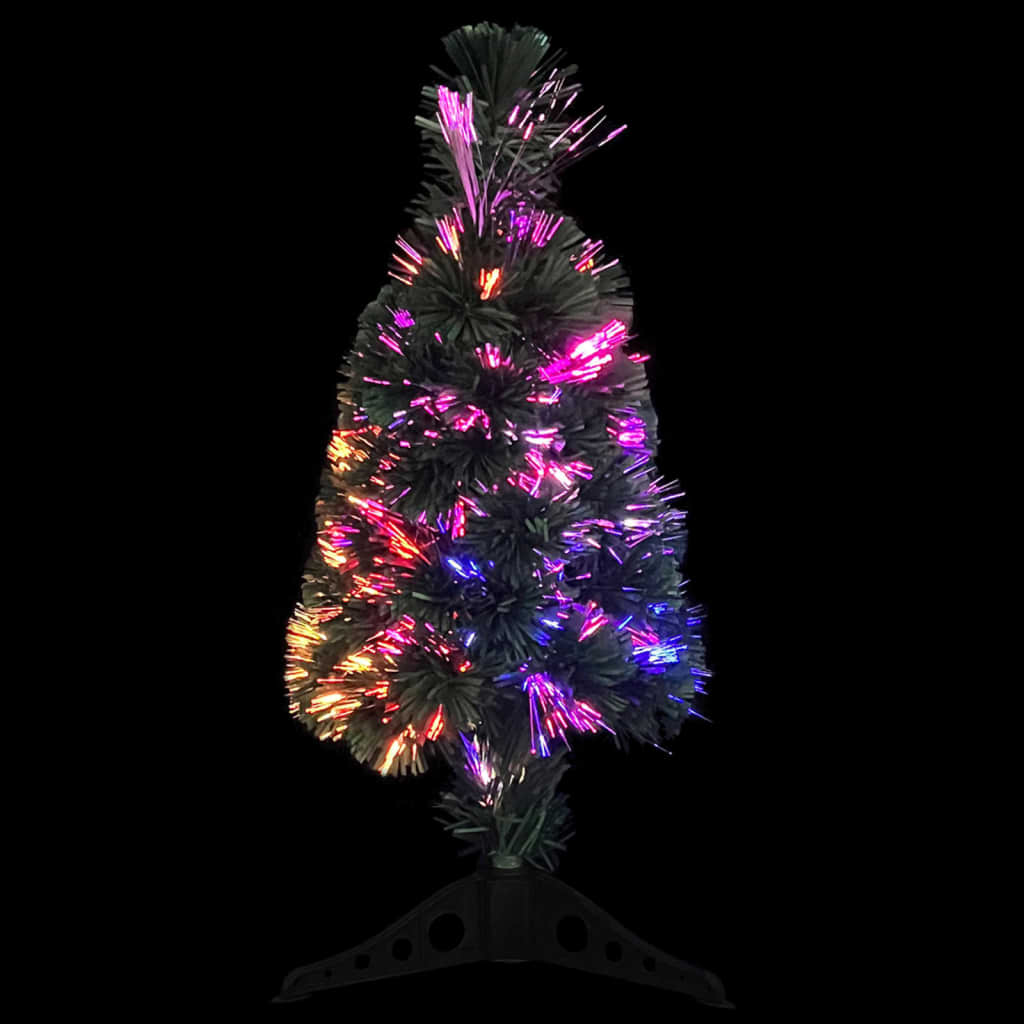 vidaXL Árvore de Natal artificial fina c/ suporte 64 cm fibra ótica