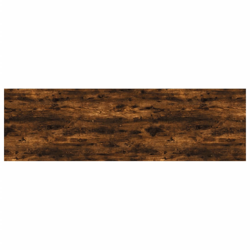 vidaXL Prateleiras de parede 4pcs derivados de madeira carvalho fumado