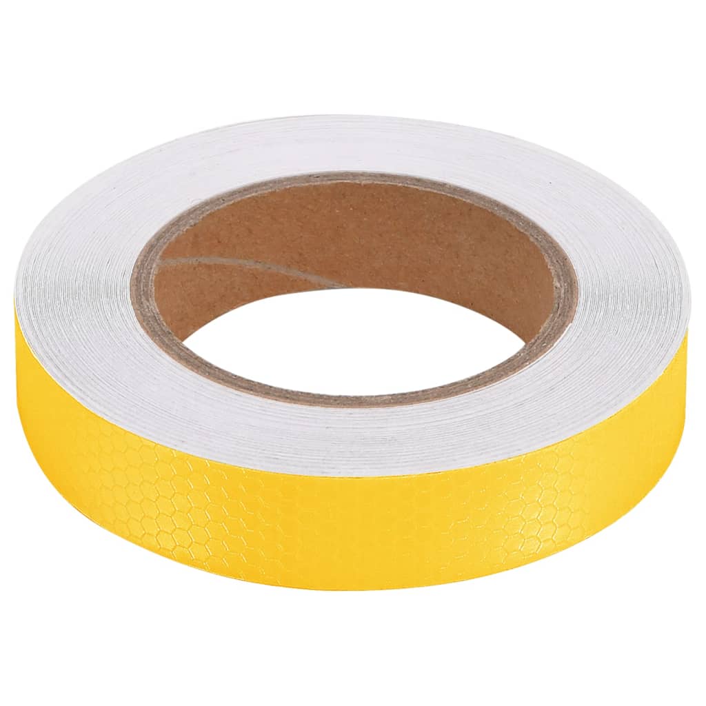 vidaXL Fita refletora 2,5 cm x 20 m PVC amarelo