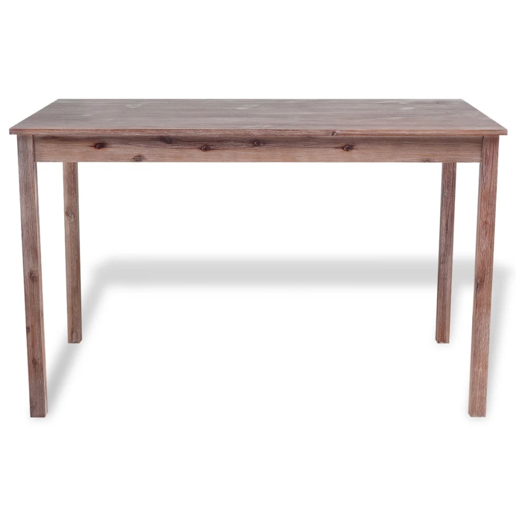 vidaXL Mesa de jantar, madeira acácia maciça, 120x70x75 cm