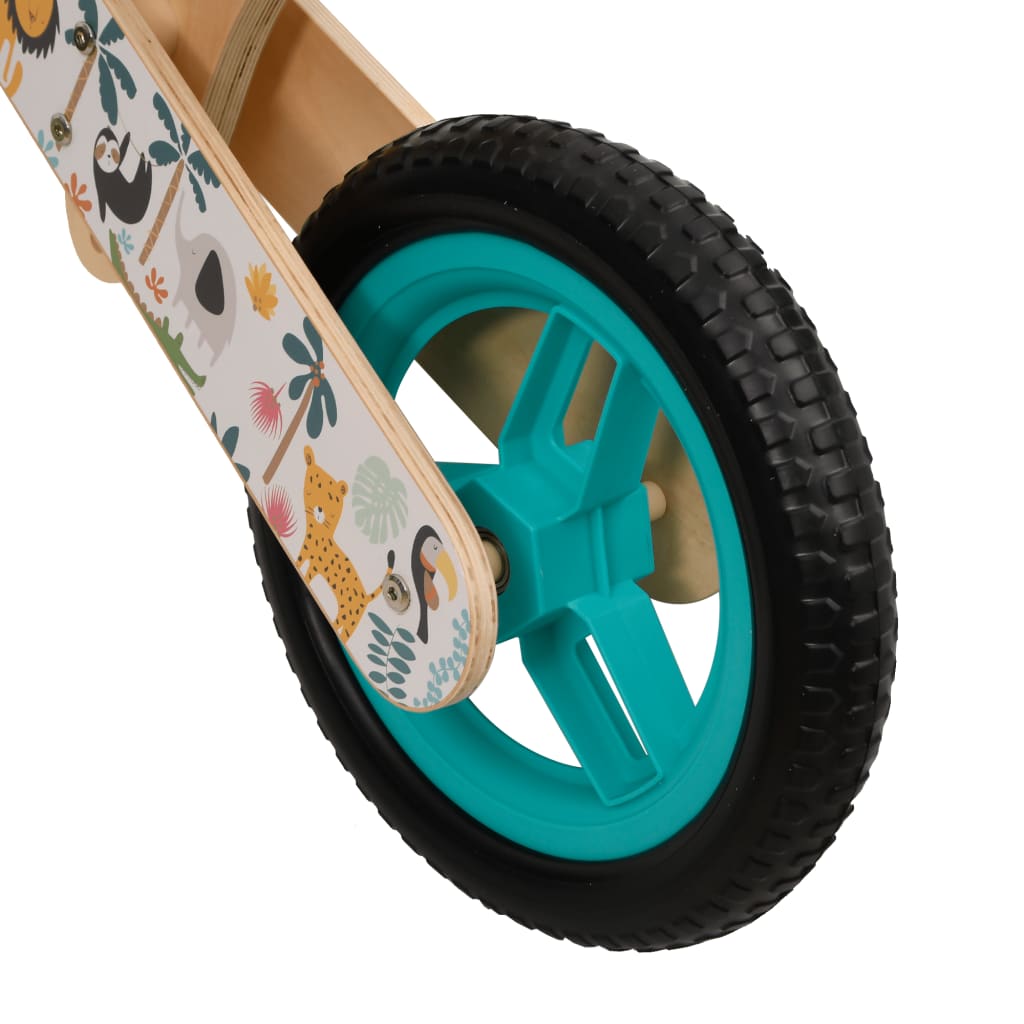 vidaXL Bicicleta de equilíbrio para crianças com estampa azul
