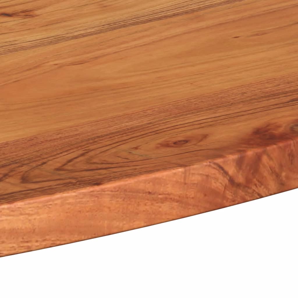 vidaXL Tampo de mesa oval 120x60x3,8 cm madeira de acácia maciça