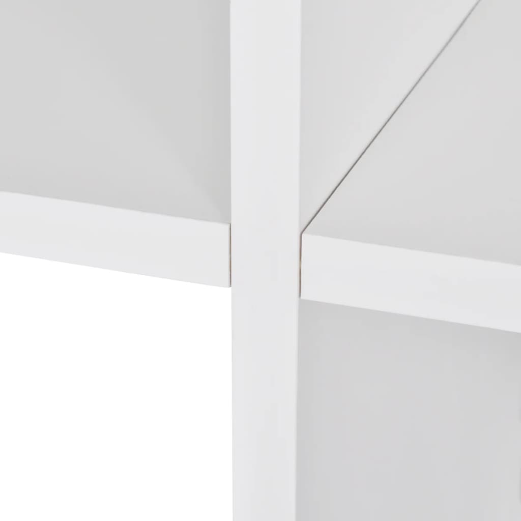 vidaXL Estante escada/prateleira 107 cm branco