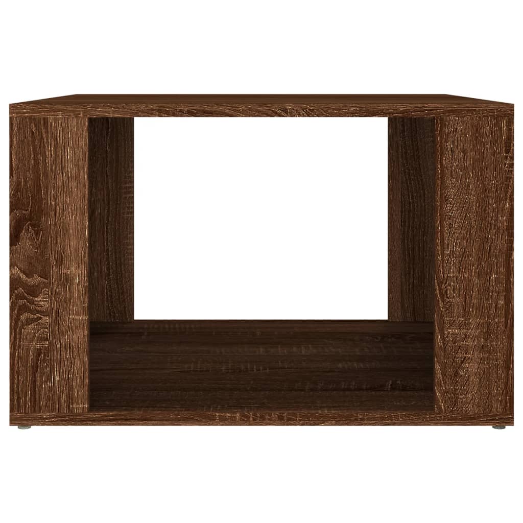 vidaXL Mesa cabeceira 57x55x36 cm derivados madeira carvalho-castanho