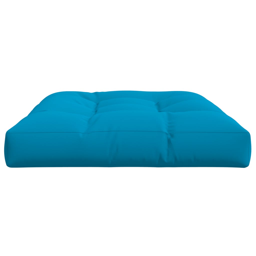 vidaXL Almofadão para sofá de paletes 120x80x12 cm tecido azul