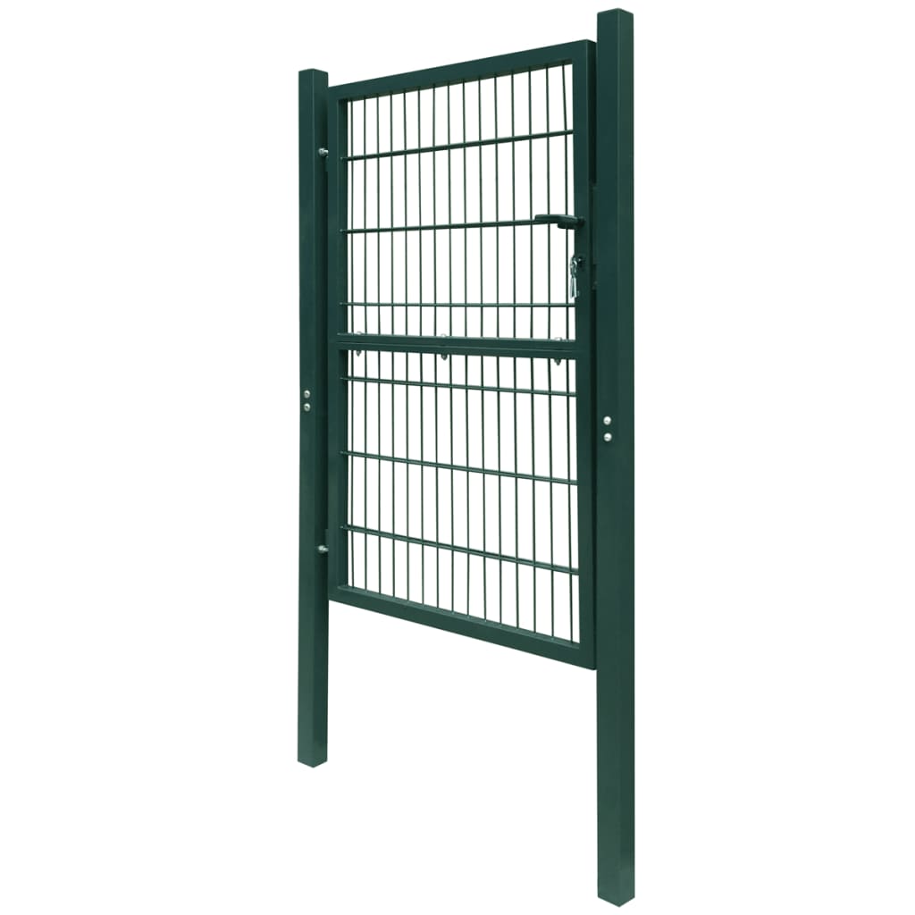 vidaXL Portão de cerca (individual) 2D 106x230 cm verde