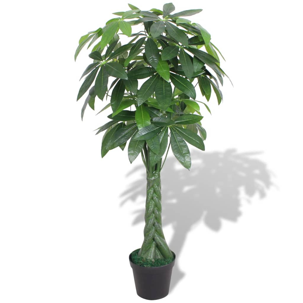 vidaXL Planta árvore da sorte artificial com vaso 145 cm verde