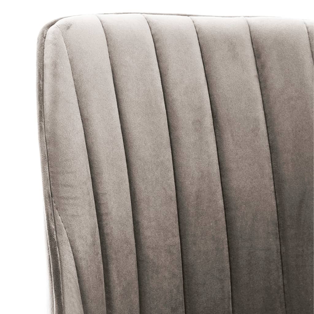 vidaXL Cadeiras de jantar giratórias 6 pcs veludo cinzento-claro