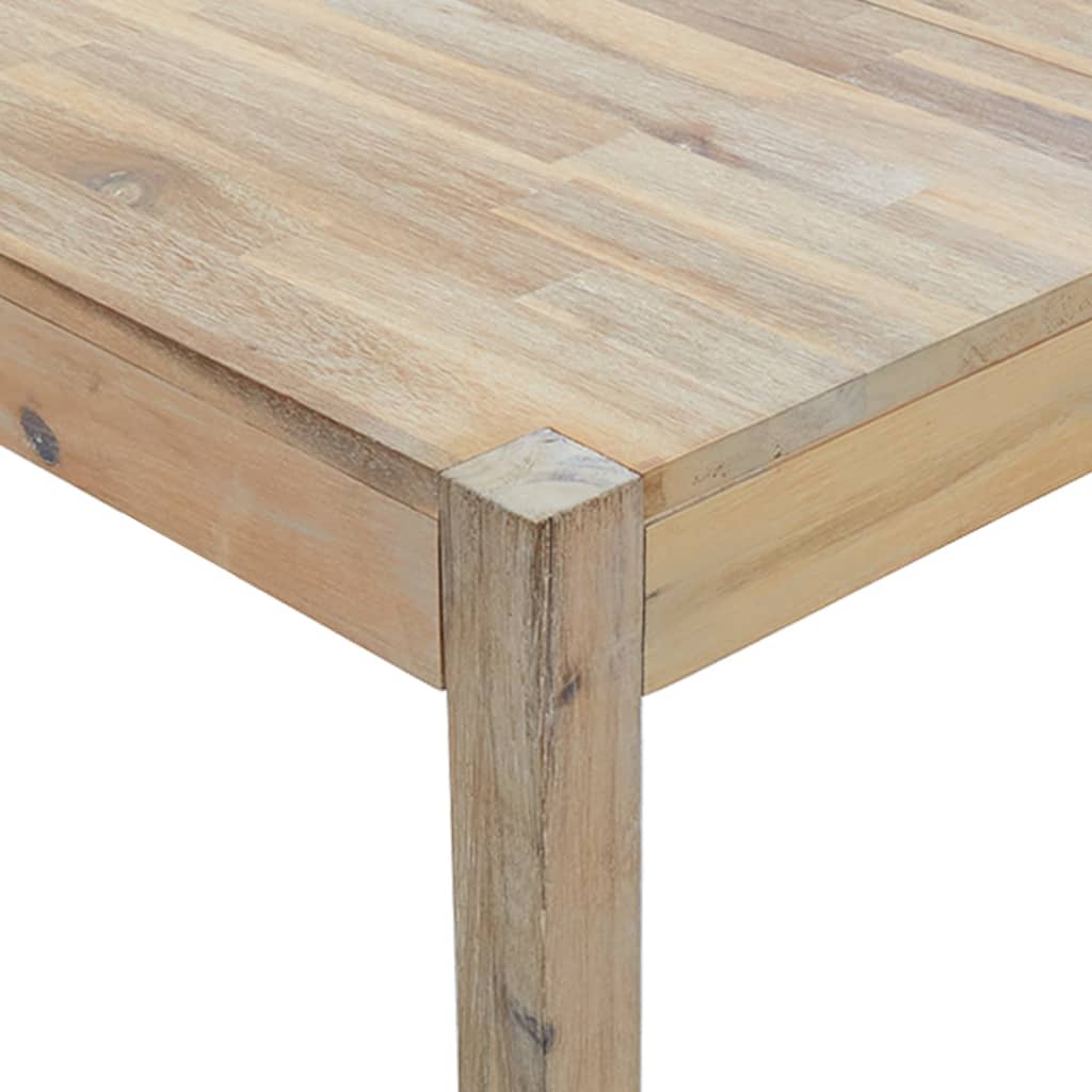 vidaXL Mesa de jantar 120x70x75 cm madeira de acácia maciça
