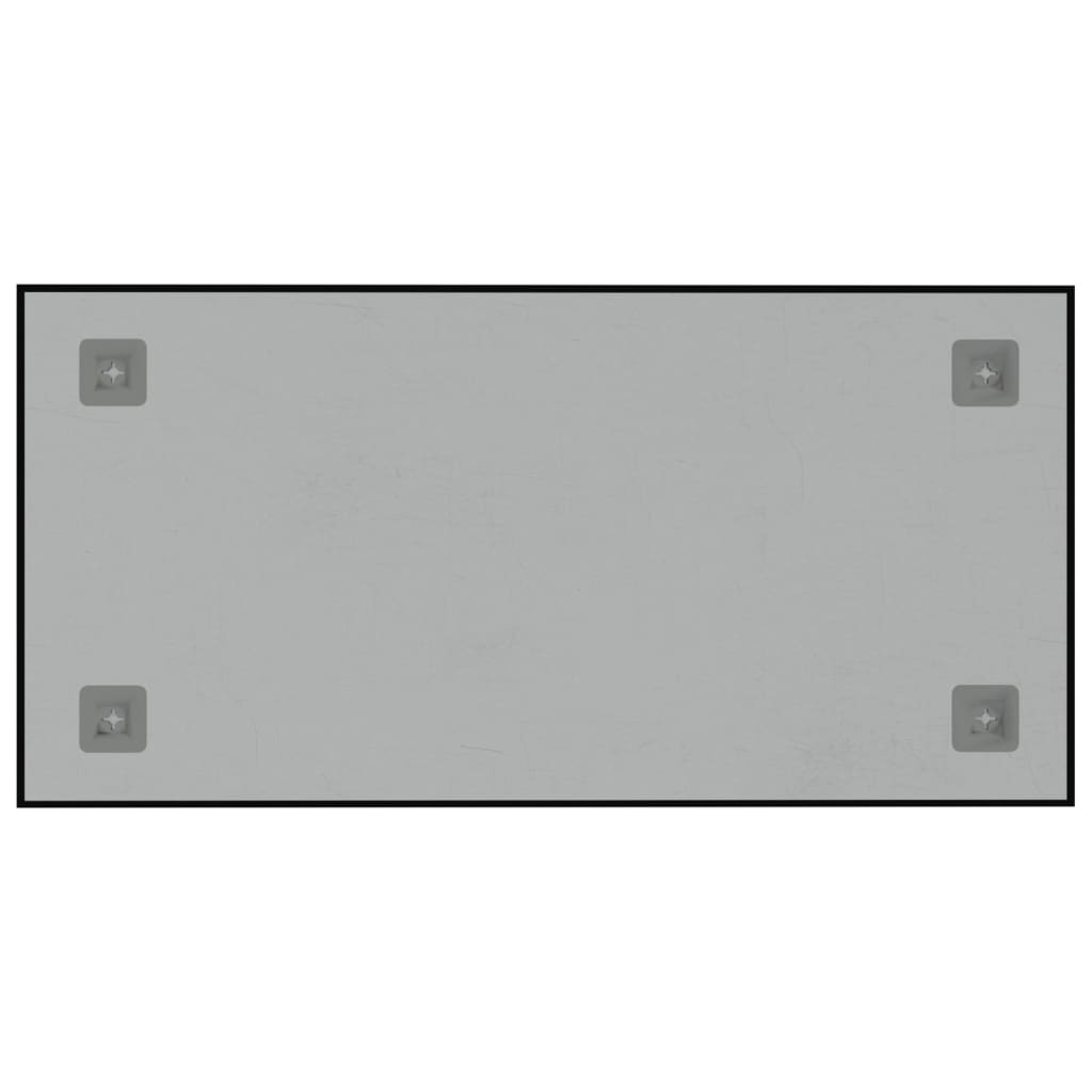 vidaXL Quadro magnético de parede 60x30 cm vidro temperado preto