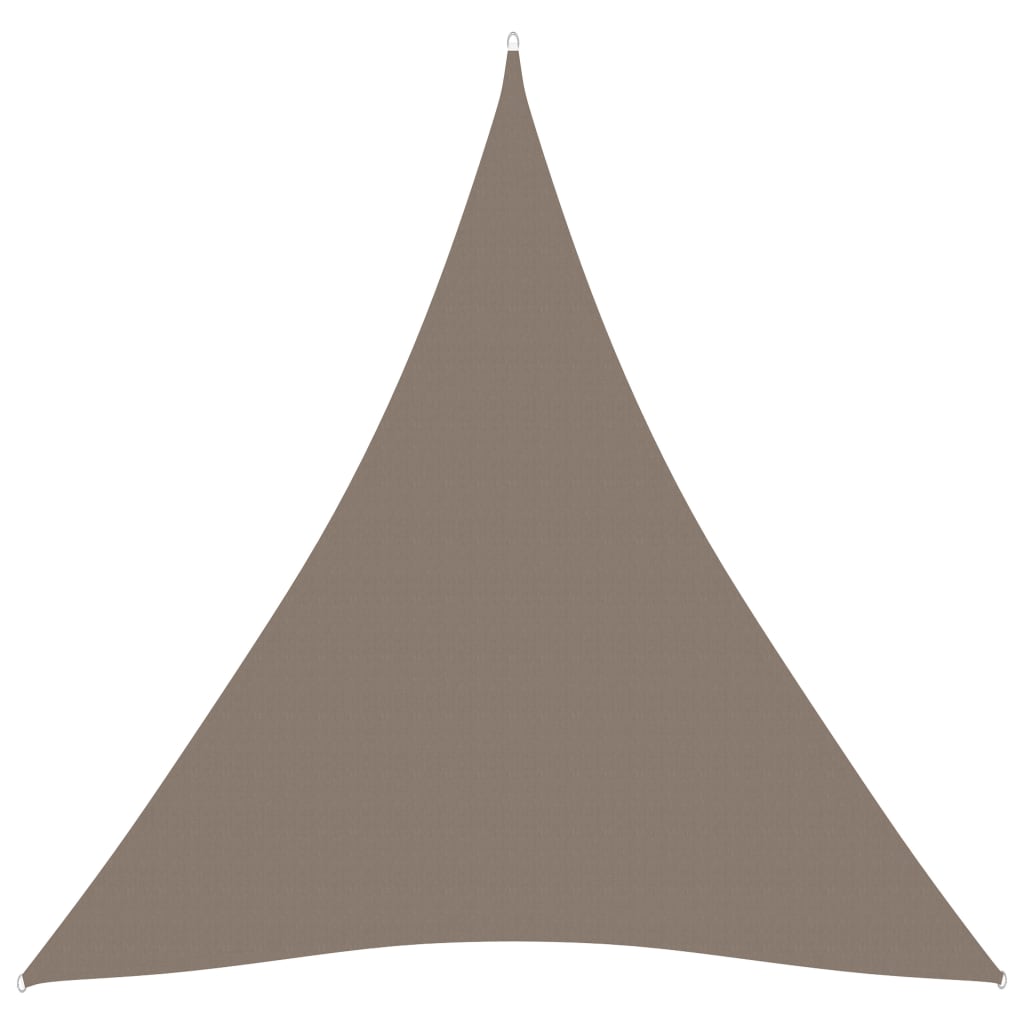 vidaXL Para-sol vela tecido oxford triangular 4x4x4 m cinza-acast.